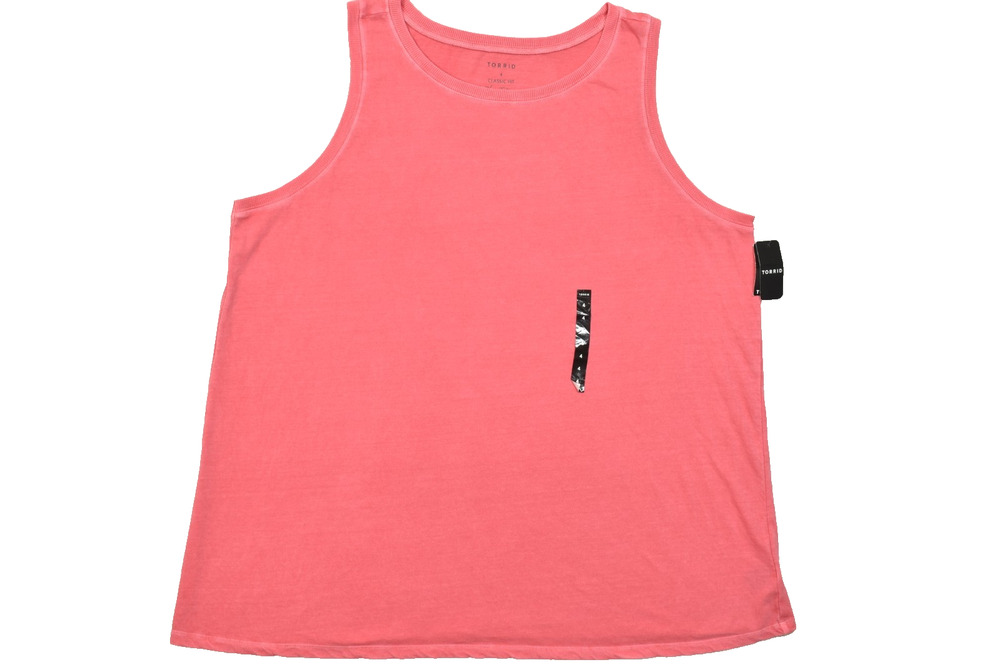 NEW Torrid Vintage Tank Top Womens 4 4X 26 Teaberry Pink Classic Fit NWT